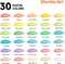 40 Pack Pastel Acrylic Paint Set, 30 Colors, 60ml/2oz Bottles, High Viscosity, Water-proof With 10 Paint Brushes for Painting &Crafting on Canvas, Rock, Ceramic, Fabric, Clay